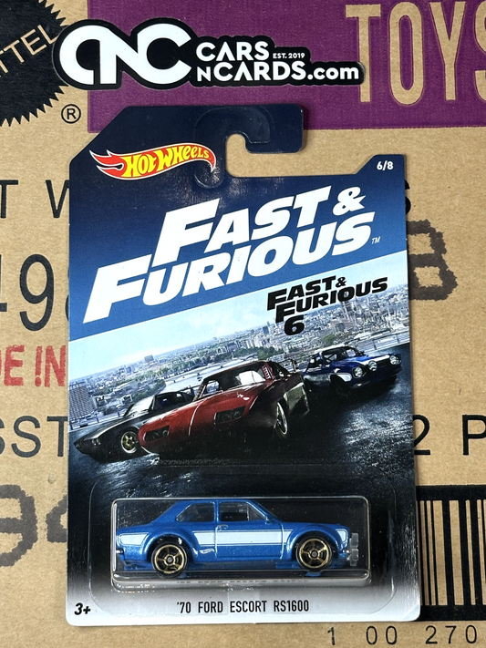 2017 Hot Wheels Fast & Furious 6/8 Fast & Furious 6 '70 Ford Escort RS1600