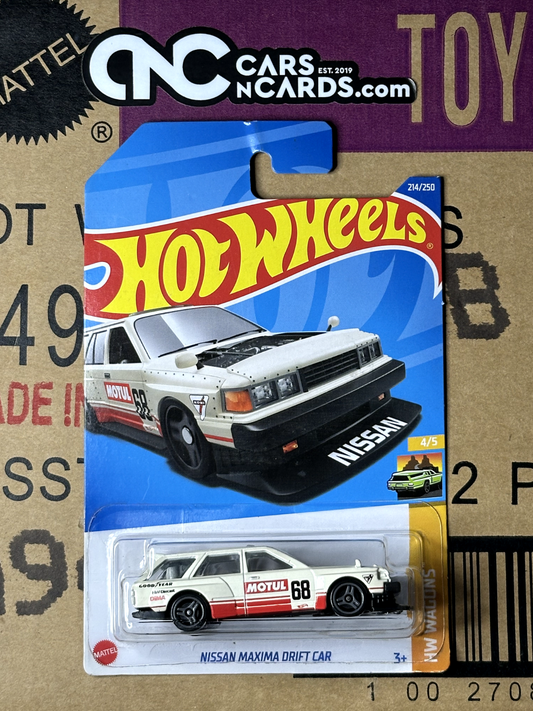 2022 Hot Wheels HW Wagons #4/5 Nissan Maxima Drift Car Motul (Card Crease)