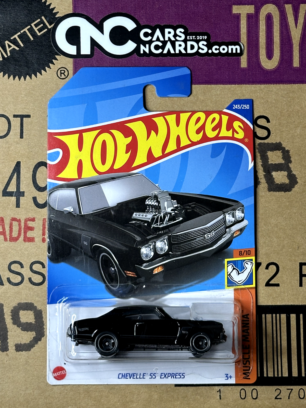 2022 Hot Wheels Muscle Mania 8/10 Chevelle SS Express Black