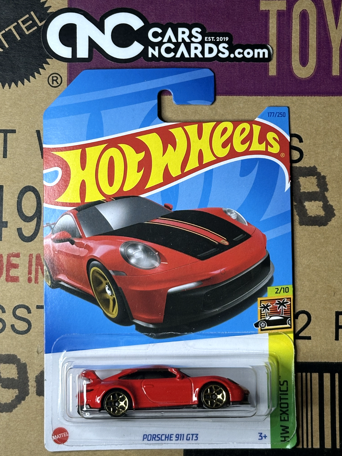 2023 Hot Wheels HW Exotics 2/10 Porsche 911 GT3 Red