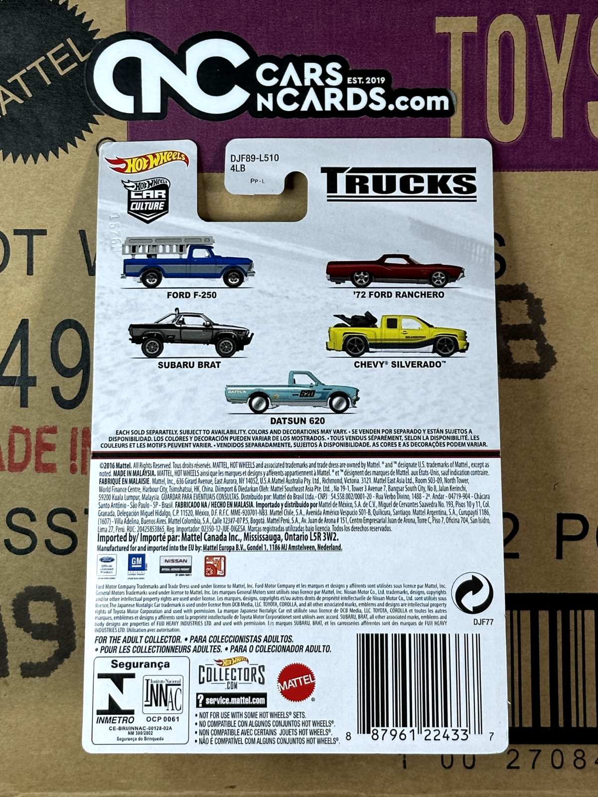 2016 Hot Wheels Premium Car Culture Trucks 3/5 Subaru Brat