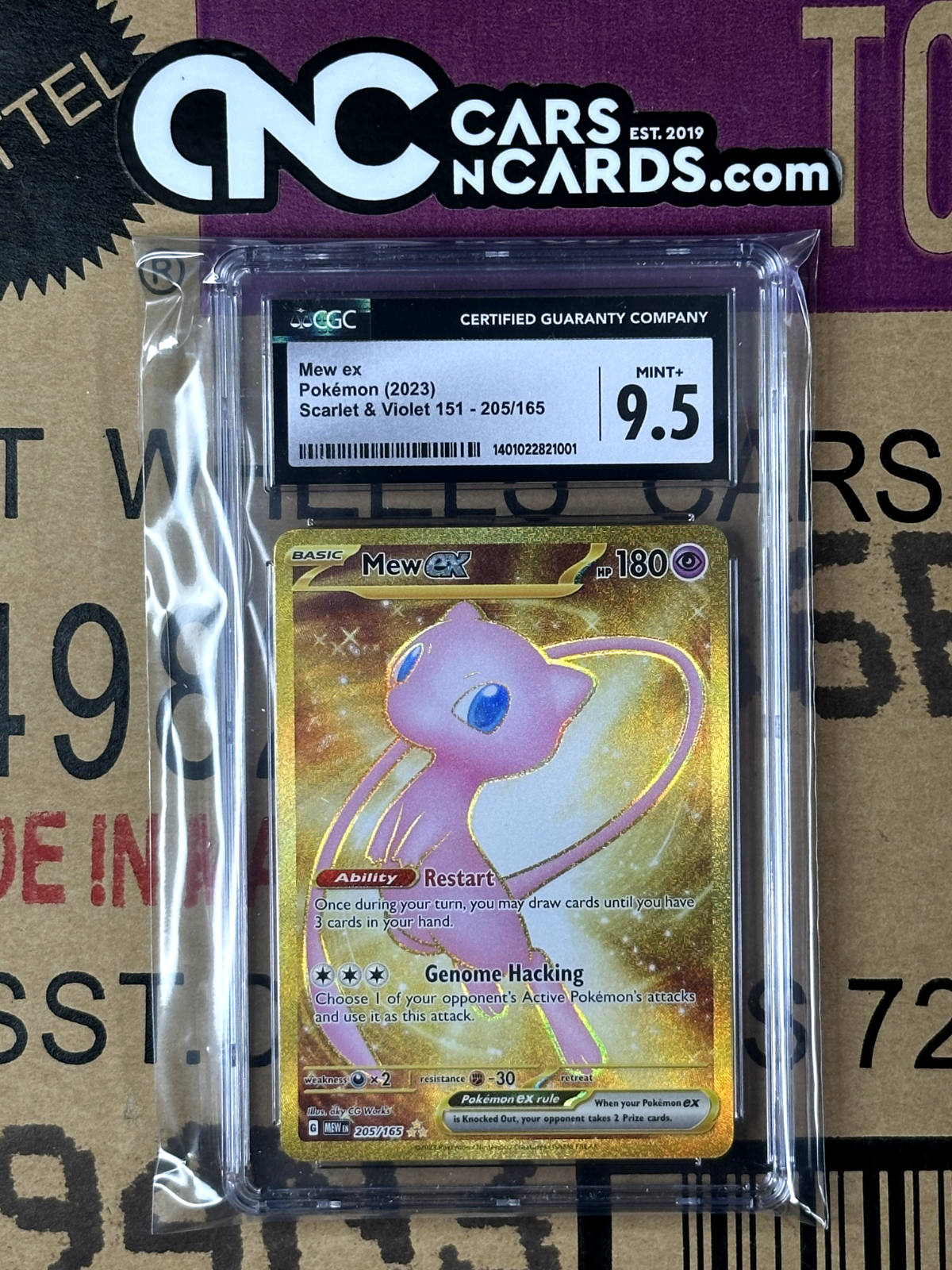 Pokémon (2023) Scarlet & Violet 151 Mew ex 205/165 CGC 9.5 Mint+