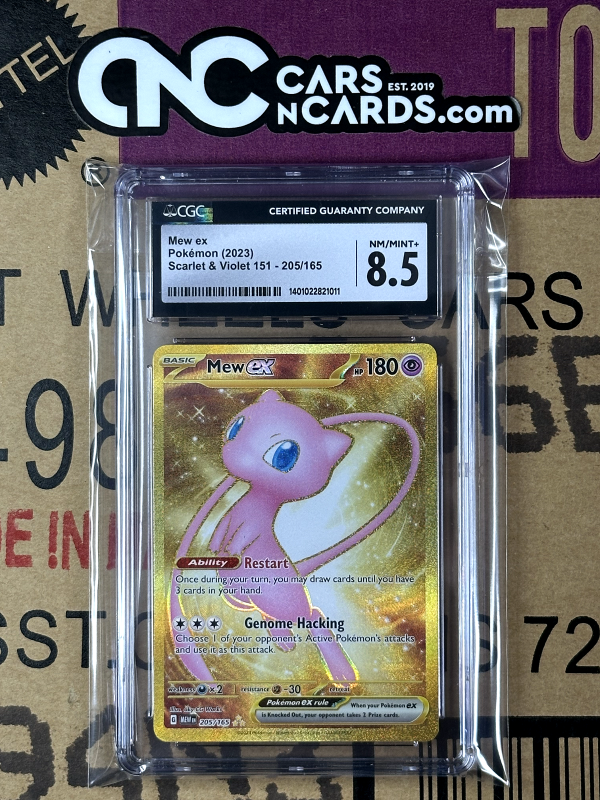 Pokémon (2023) Scarlet & Violet 151 Mew ex 205/165 CGC 8.5 NM/Mint+