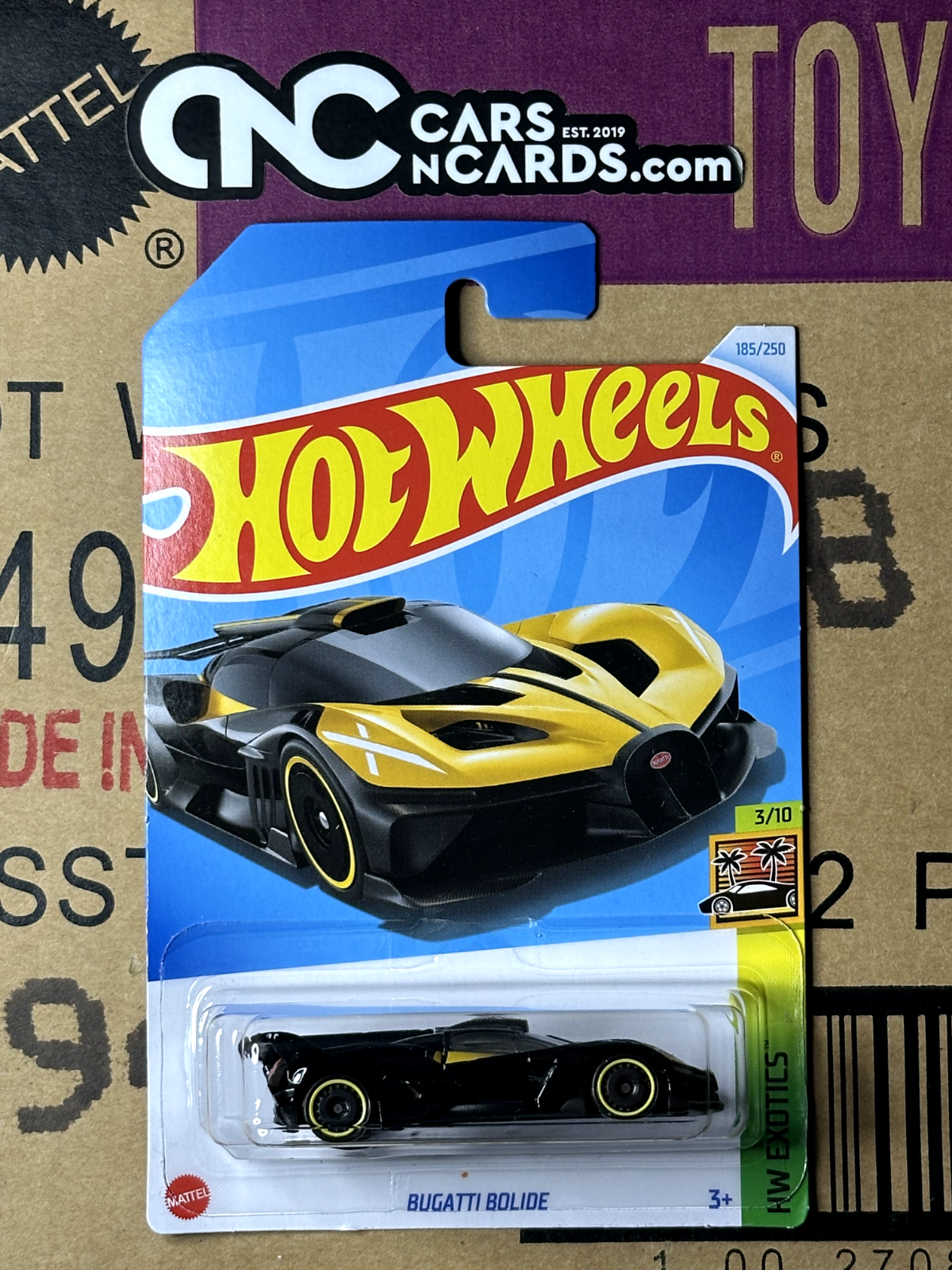 2024 Hot Wheels HW Exotics #3/10 Bugatti Bolide Yellow