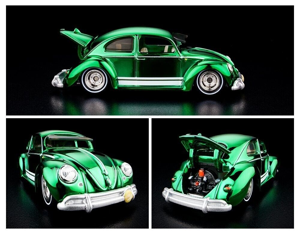 2024 Hot Wheels RLC Kawa-Bug-A Green Patch and Pin With Protector