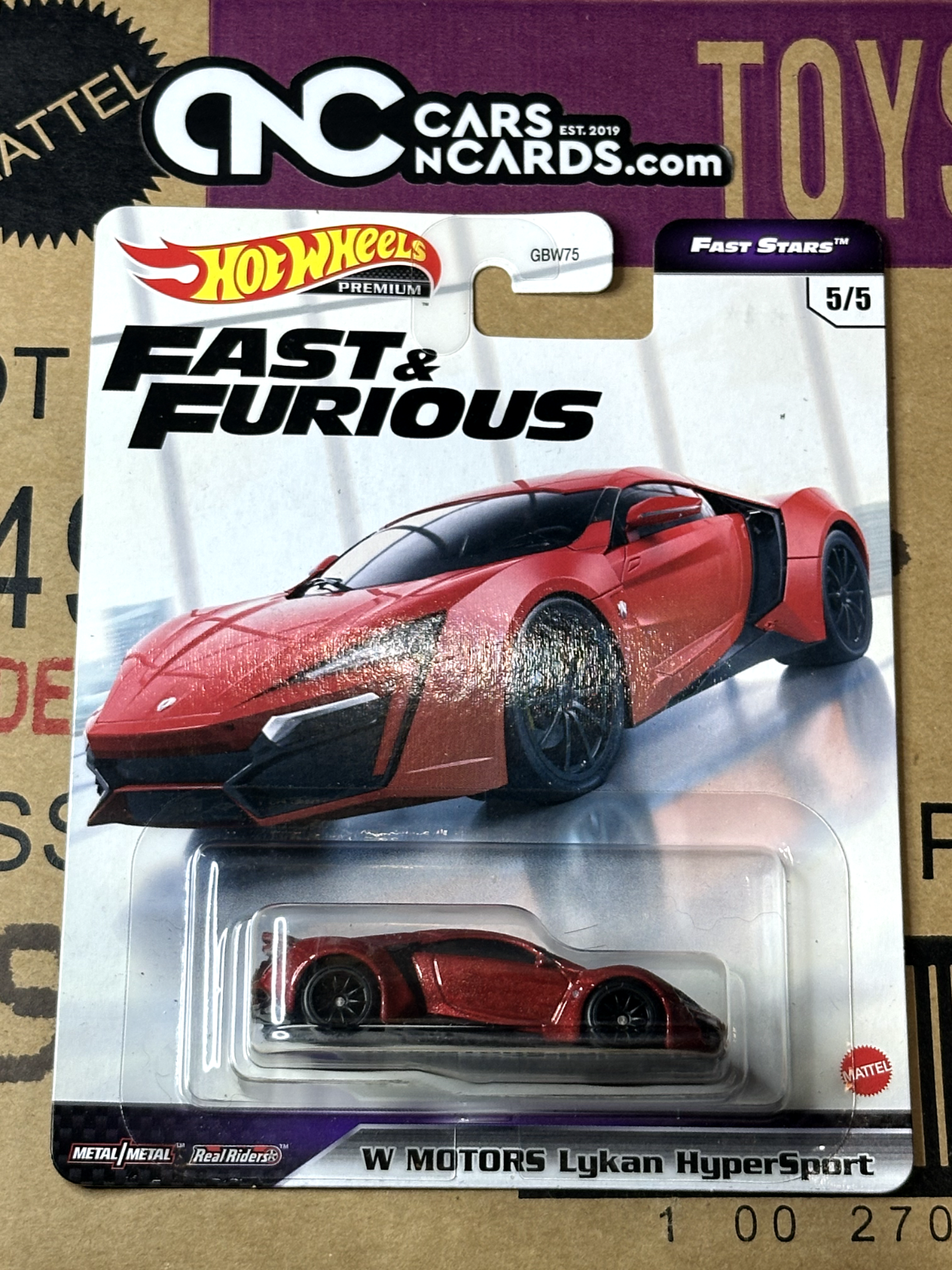 2021 Hot Wheels Fast & Furious Fast Stars 5/5 W Motors Lykan Hypersport