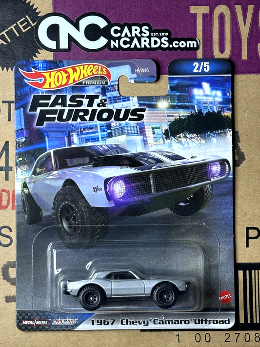 2023 Hot Wheels Fast & Furious 2/5 1967 Chevy Camaro Offroad (Card Crease)