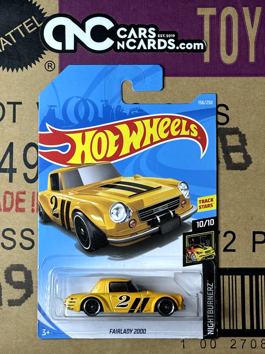 2019 Hot Wheels Nightburnerz 10/10 Fairlady 2000 Yellow NIP