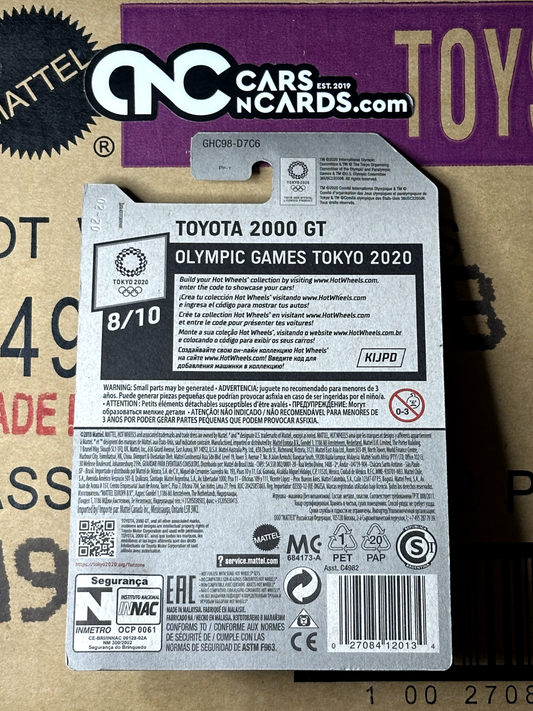 2020 Hot Wheels Olympic Games Tokyo 2020 #8/10 Toyota 2000 GT Red