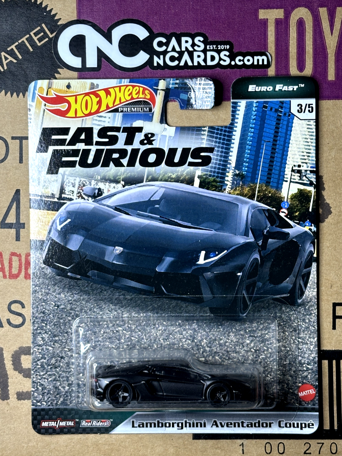 2021 Hot Wheels Premium Fast & Furious Euro Fast 3/5 Lamborghini Aventador Coupe