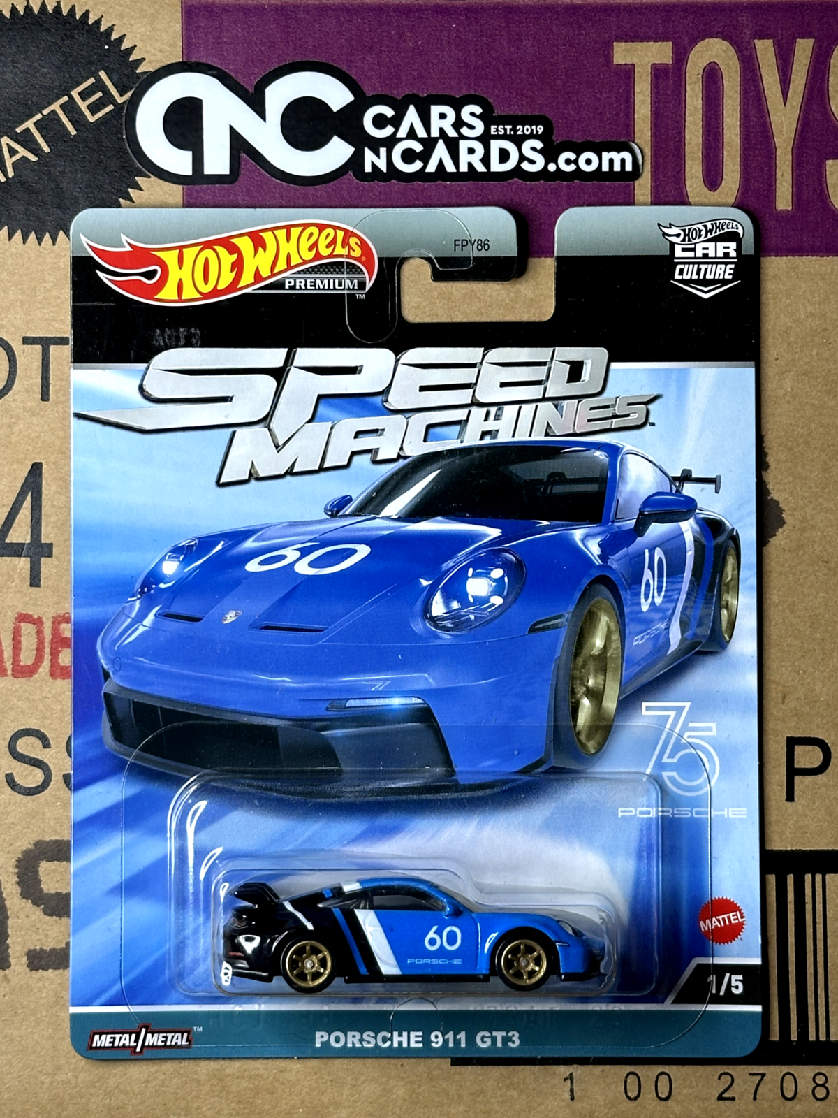 2023 Hot Wheels Premium Car Culture Speed Machines 1/5 Porsche 911 GT3