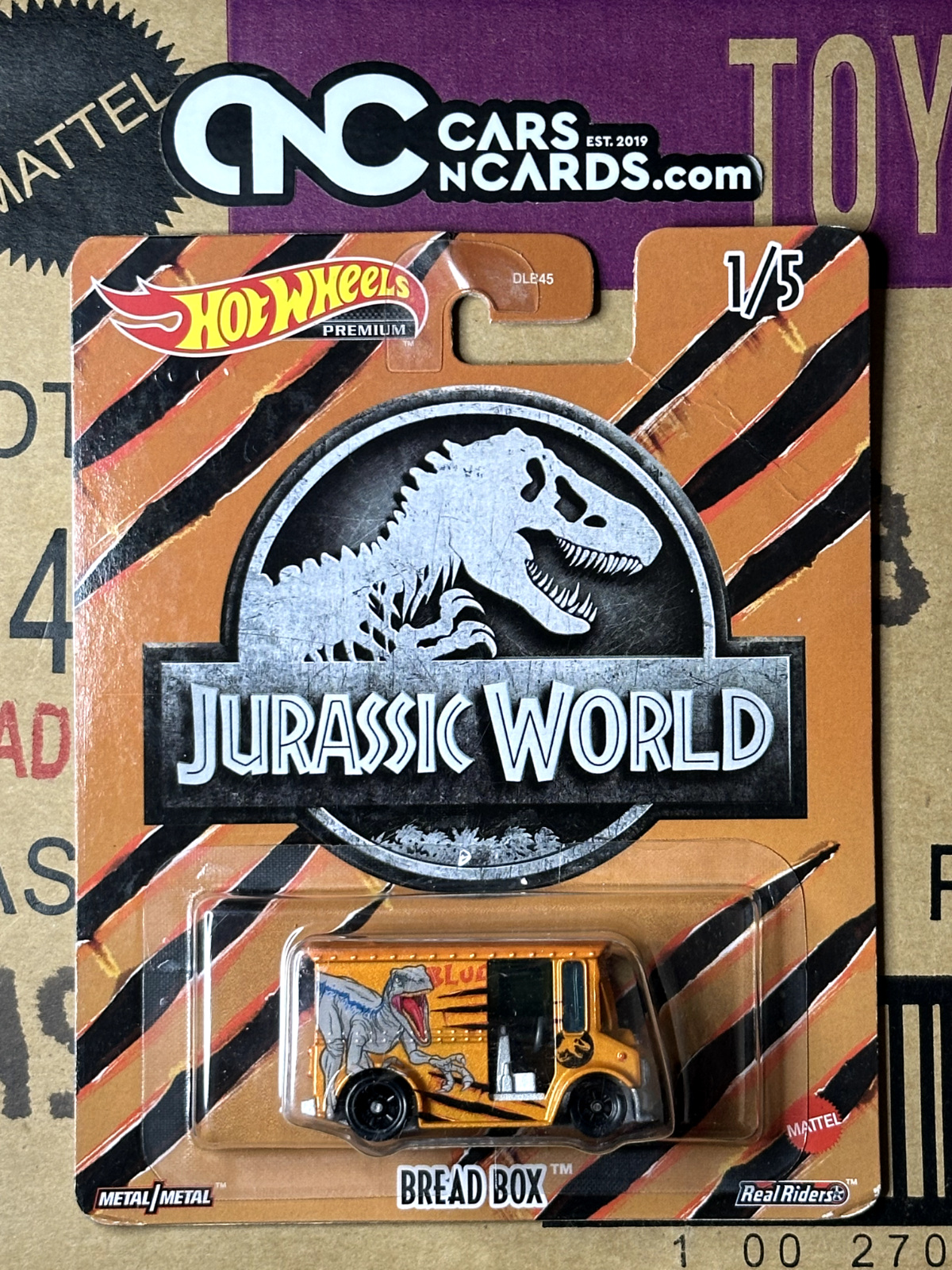 2022 Hot Wheels Pop Culture Jurassic World 1/5 Bread Box (Card Crease)