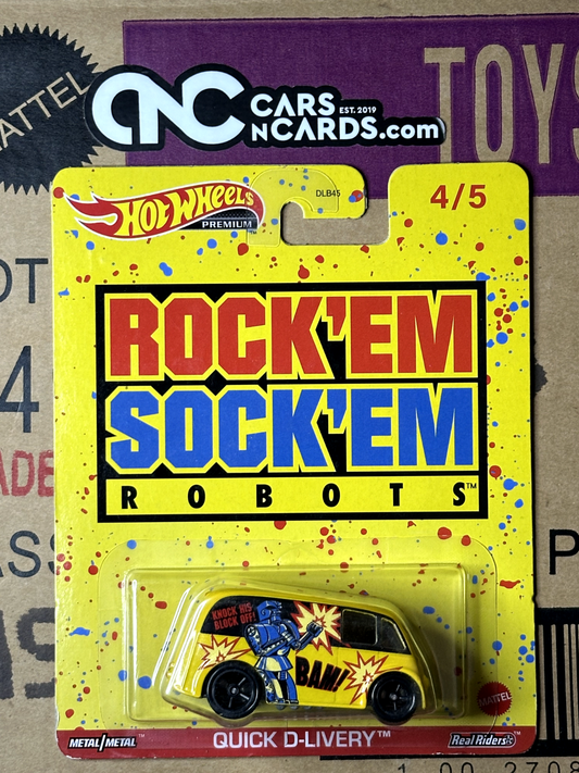 2022 Hot Wheels Pop Culture 4/5 Rock'em Sock'em Robots Quick D-Livery