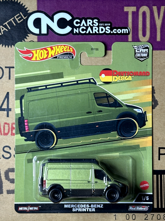 2022 Hot Wheels Premium Deutschland Design Mercedes-Benz Sprinter (Card Crease)