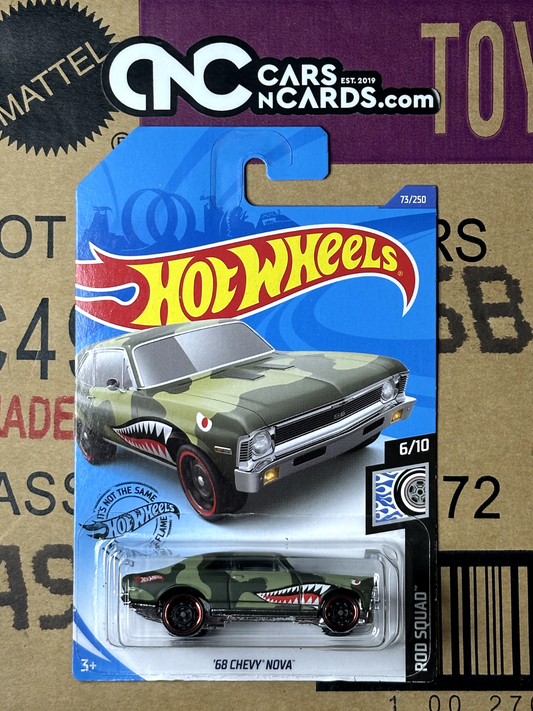 2020 Hot Wheels Rod Squad 6/10 '68 Chevy Nova Green