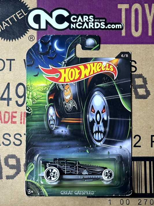 2017 Hot Wheels Halloween Series 6/8 Great Gatspeed (Card Crease)