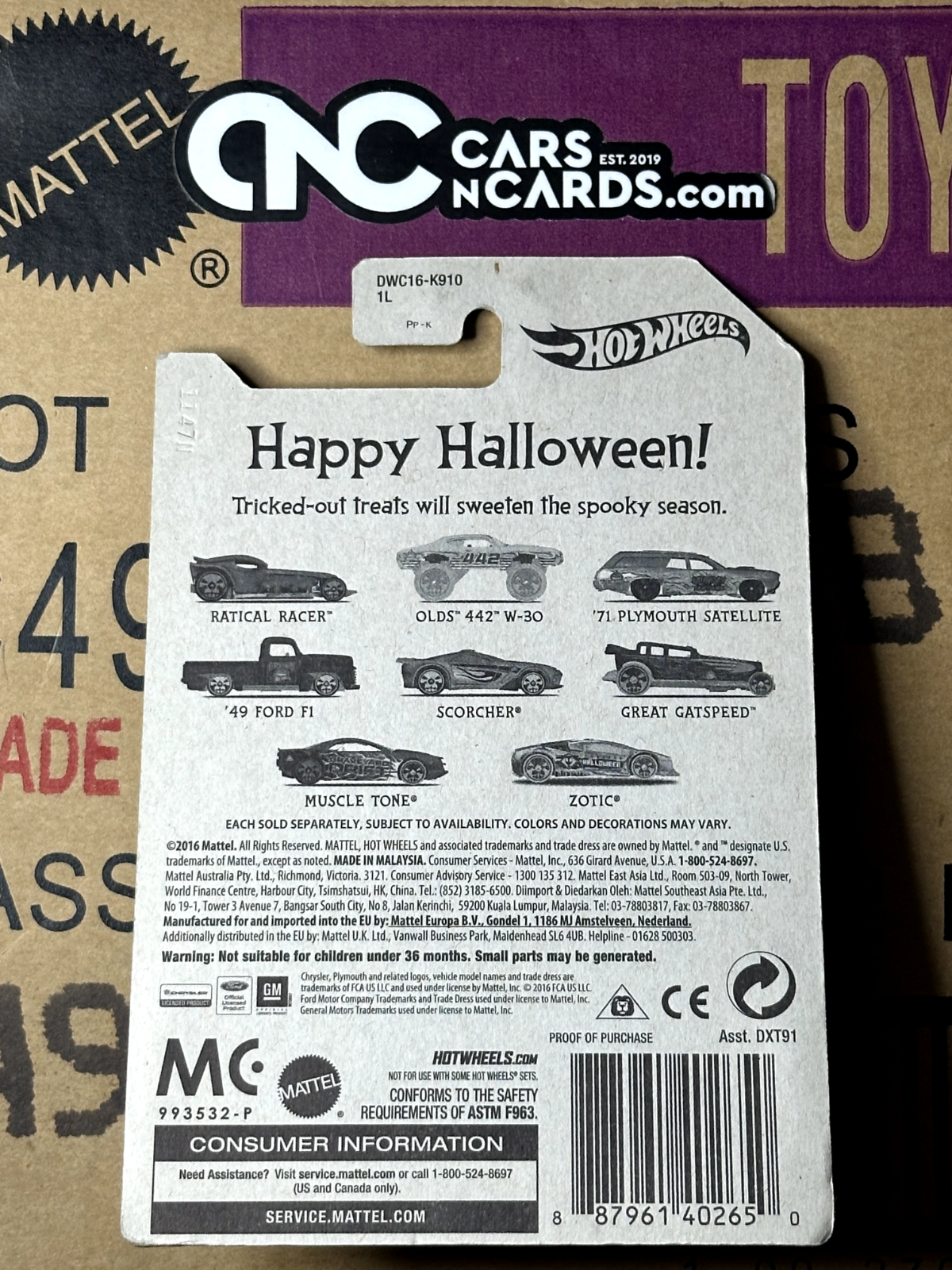 2017 Hot Wheels Halloween Series 8/8 Zotic