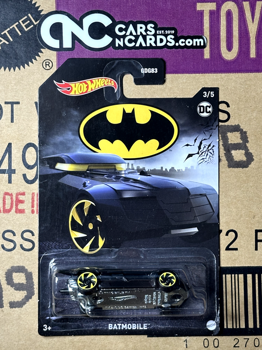 2021 Hot Wheels DC Series Batman 3/5 Batmobile (Cracked Blister)