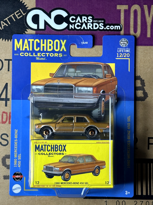 2024 Matchbox Collectors Series Real Riders 1980 Mercedes-Benz 450 SEL 12/20