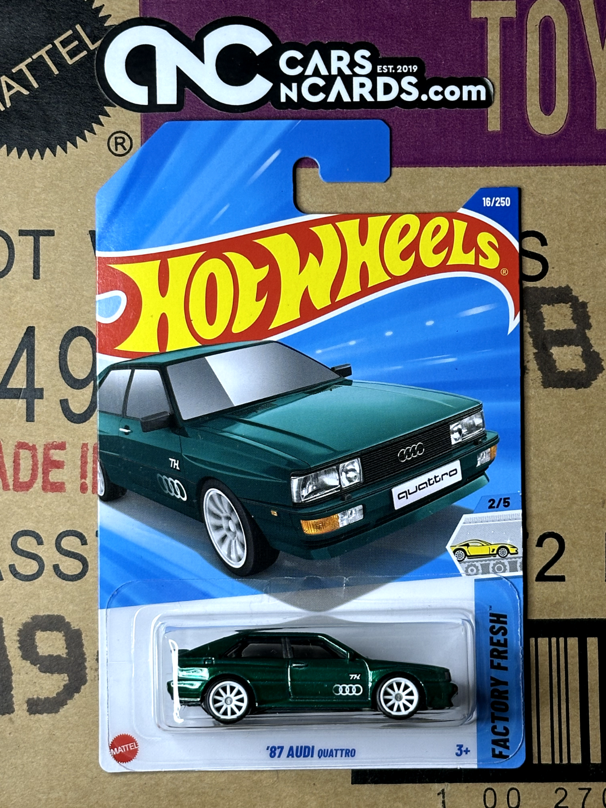 2025 Hot Wheels Super Treasure Hunt Factory Fresh '87 Audi Quattro W/Protector