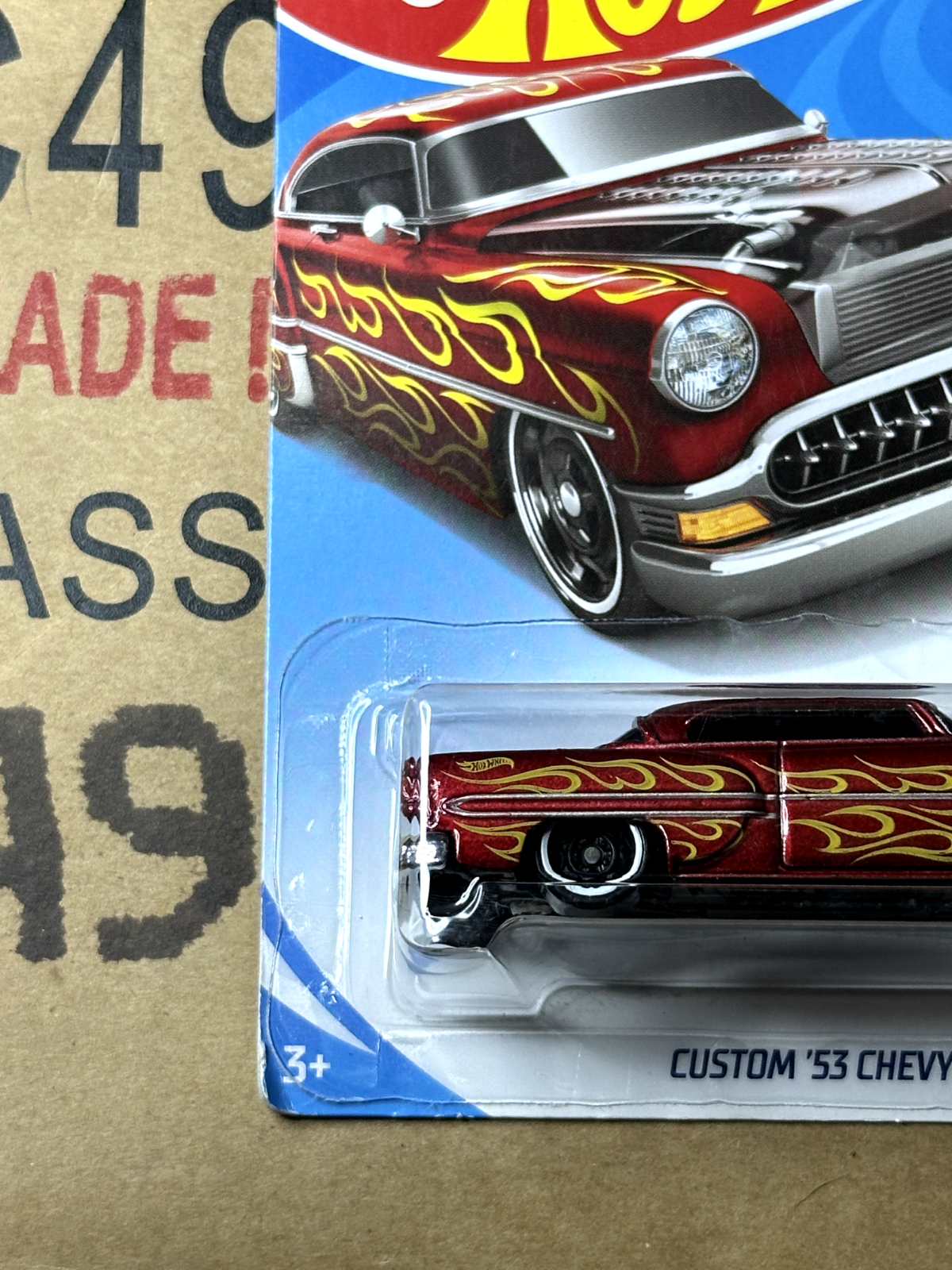 2018 Hot Wheels HW Flames 8/10 Custom '53 Chevy (Soft Corner)