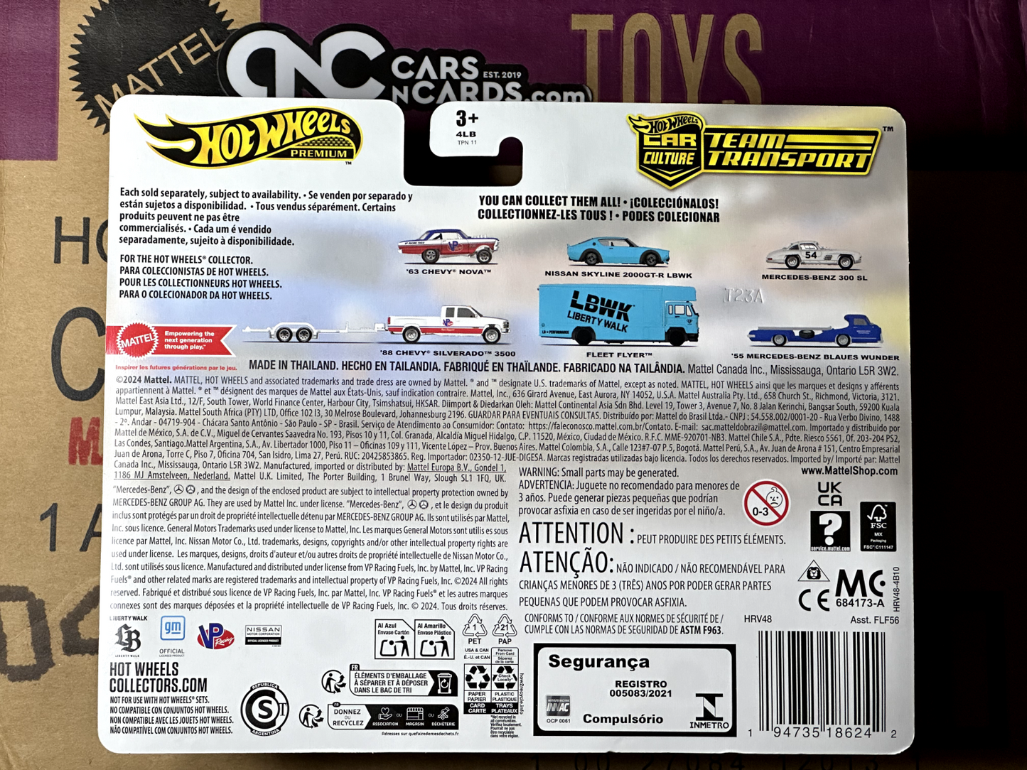 2024 Hot Wheels Premium Car Culture Team Transport #70 Mercedes-Benz 300 SL