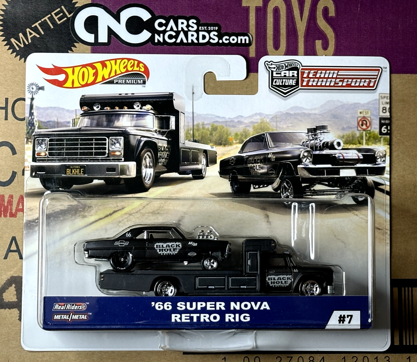 2019 Hot Wheels Premium Car Culture Team Transport #7 '66 Super Nova Retro Rig