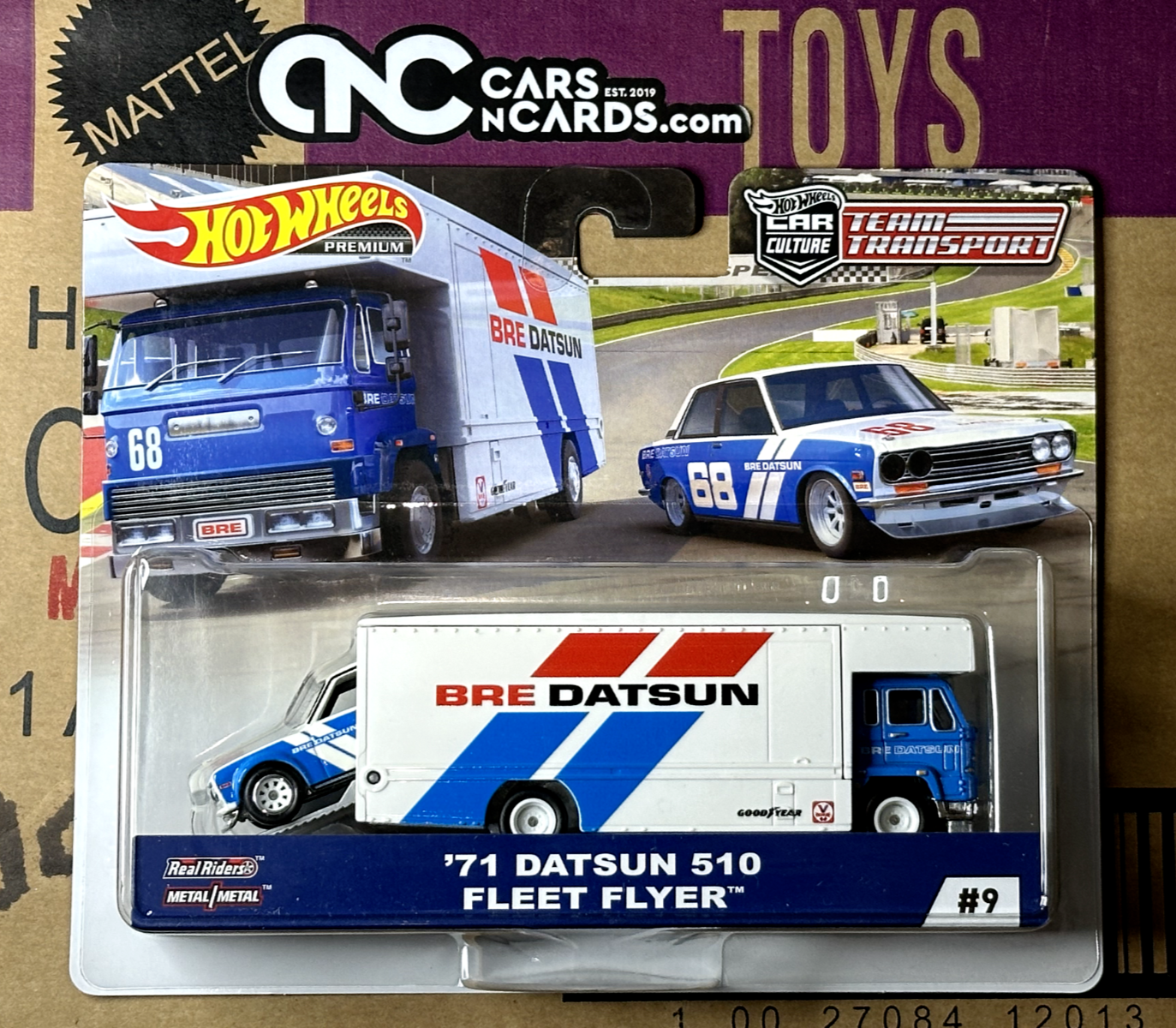 2019 Hot Wheels Premium Car Culture Team Transport #9 '71 Datsun 510 Fleet Flyer