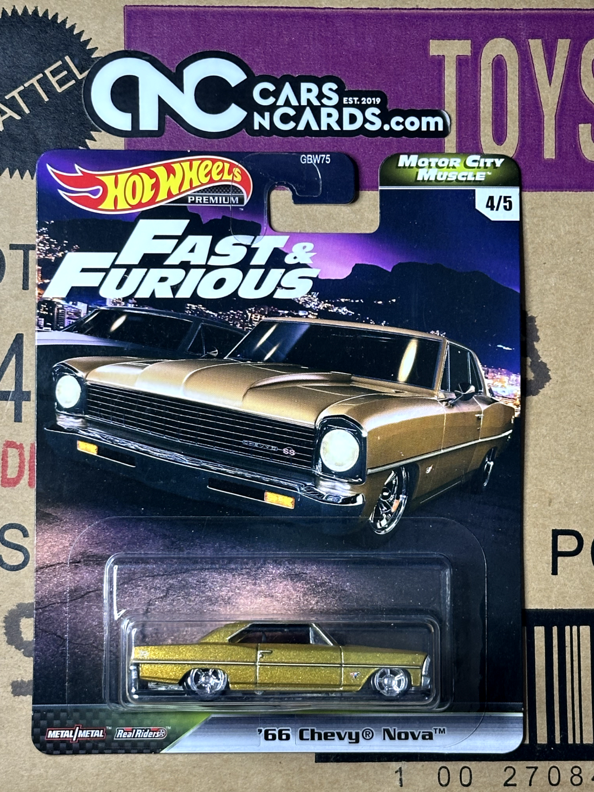 2020 Hot Wheels Premium Fast & Furious Motor City Muscle Full Set of 5 Cars