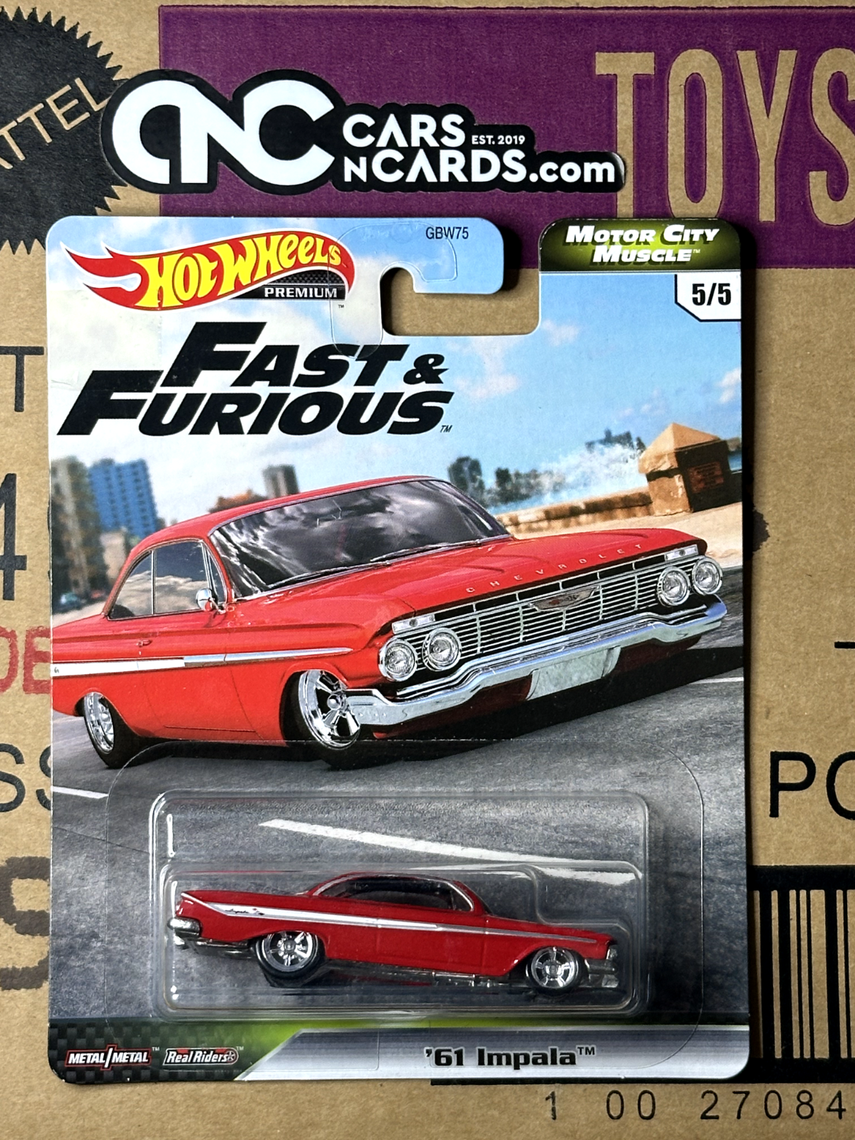 2020 Hot Wheels Premium Fast & Furious Motor City Muscle Full Set of 5 Cars