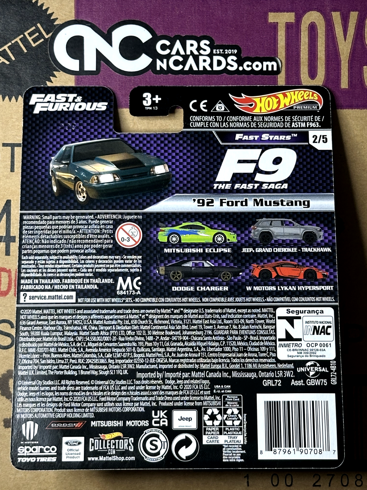 2021 Hot Wheels Premium Fast & Furious Fast Stars Full Set of 5 Cars