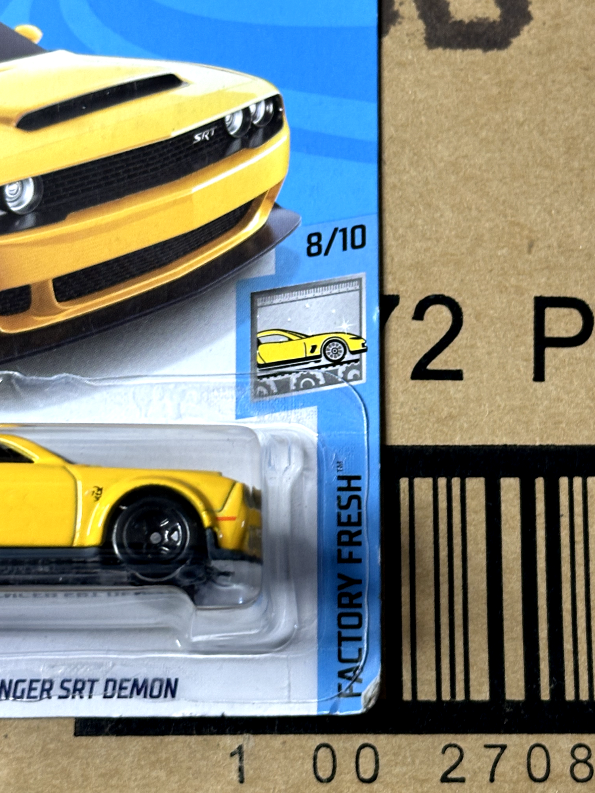 2018 Hot Wheels Factory Fresh '18 Dodge Challenger SRT Demon (Cracked Blister)