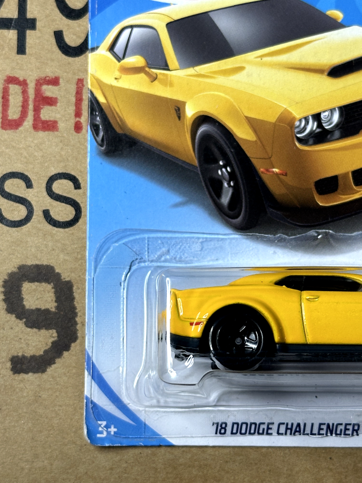 2018 Hot Wheels Factory Fresh '18 Dodge Challenger SRT Demon (Cracked Blister)