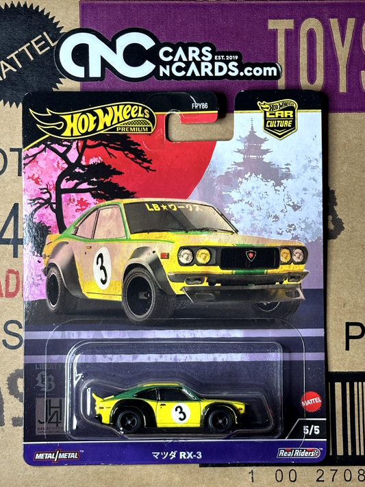 2024 Hot Wheels Premium Car Culture Japan Historics 4 JH4 5/5 Mazda RX-3 LB