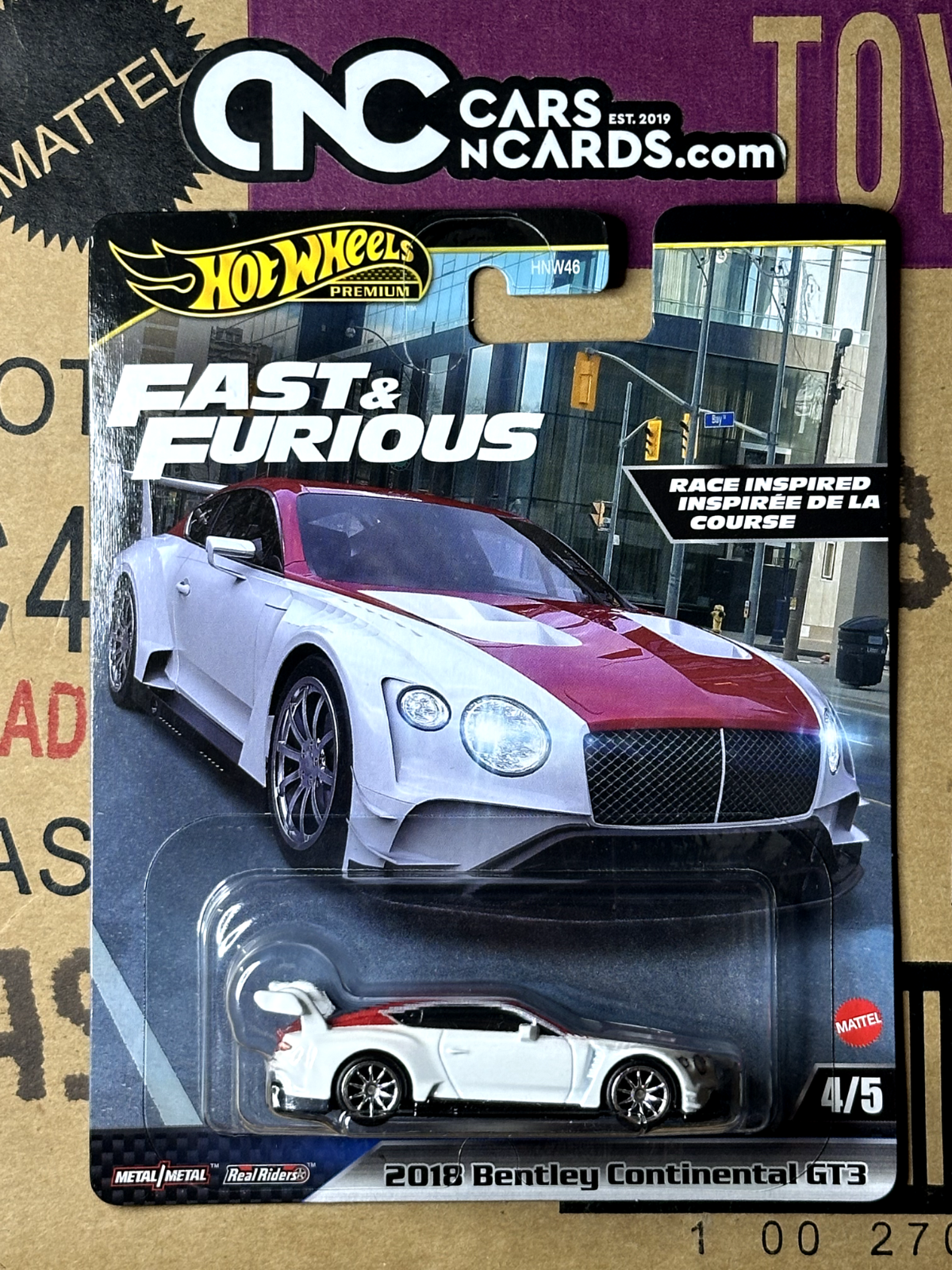 2024 Hot Wheels Fast & Furious Mix 4 2018 Bentley Continental GT3 #4/5