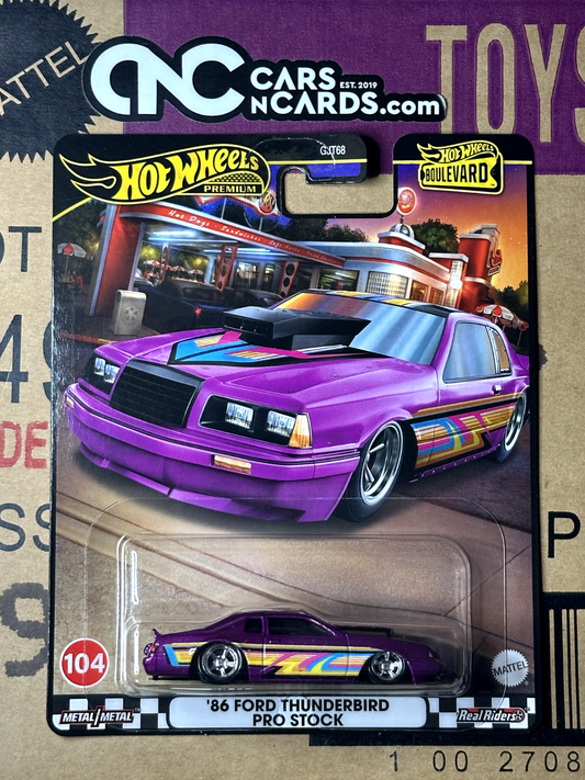 2024 Hot Wheels Premium Boulevard #104 '86 Ford Thunderbird Pro Stock