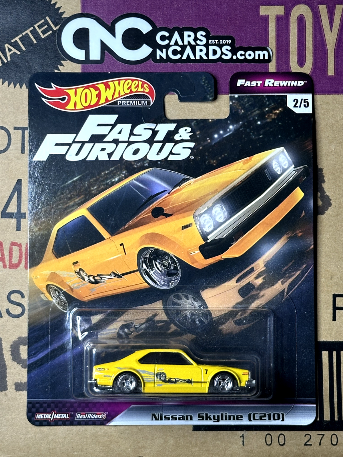 2019 Hot Wheels Premium Fast & Furious Fast Rewind Full Set of 5 Cars