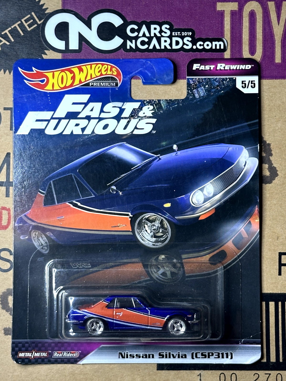 2019 Hot Wheels Premium Fast & Furious Fast Rewind Full Set of 5 Cars