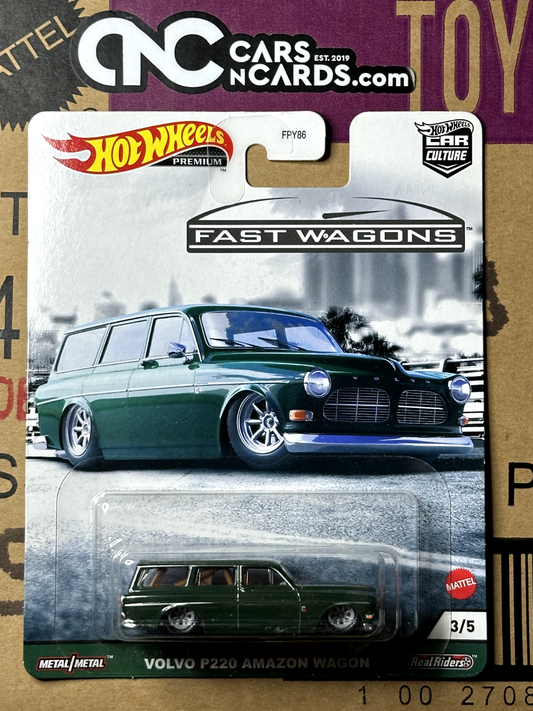 2021 Hot Wheels Premium Car Culture Fast Wagons 3/5 Volvo P220 Amazon Wagon