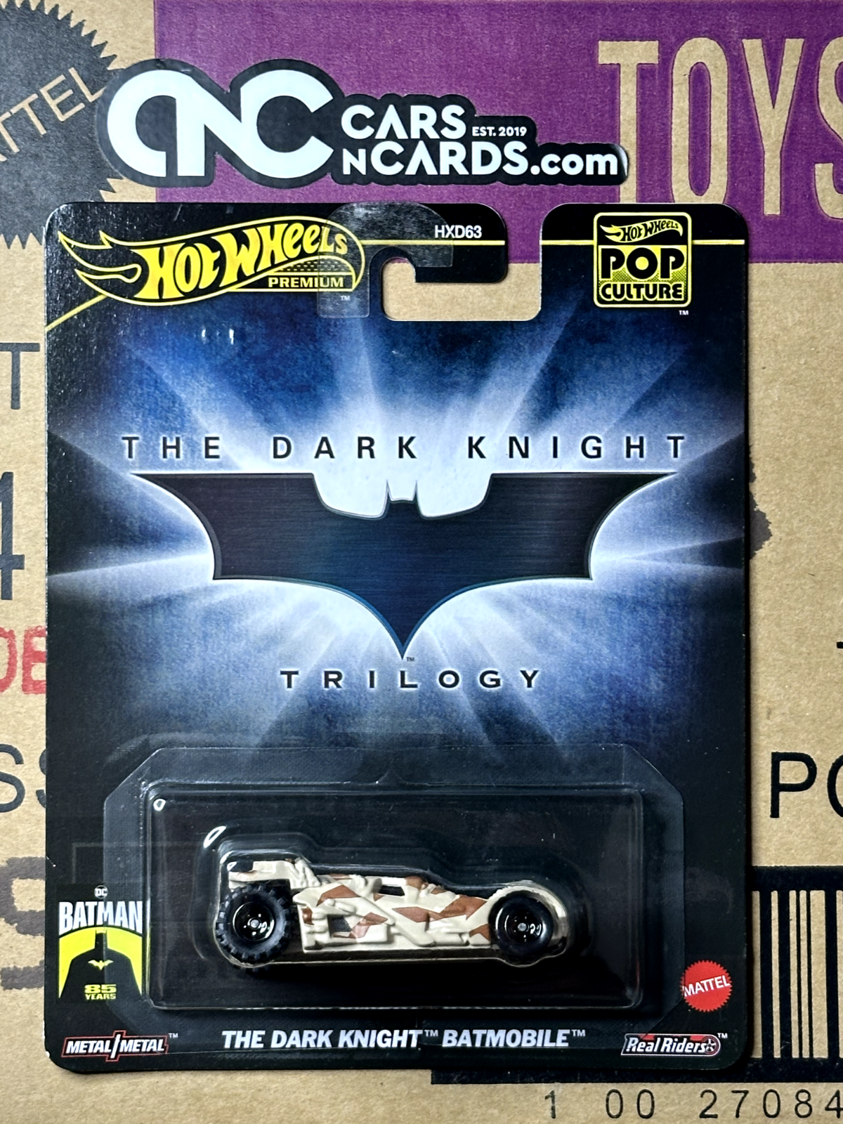 2024 Hot Wheels Premium Pop Culture Batman The Dark Knight Trilogy Batmobile