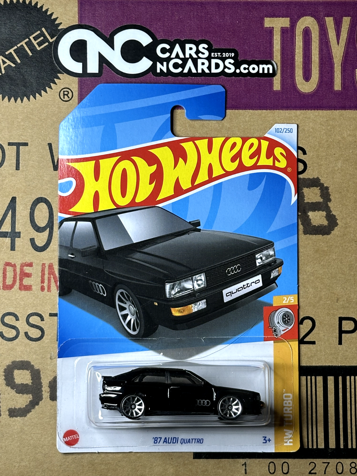 2024 Hot Wheels HW Turbo 2/5 '87 Audi Quattro Black