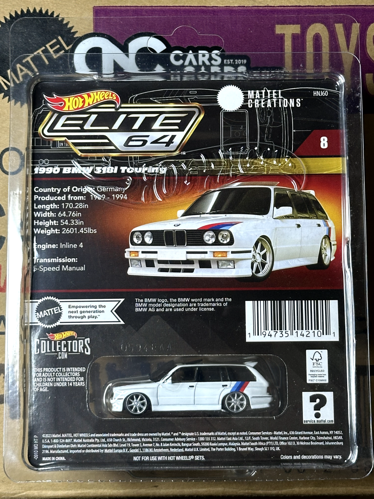 2024 Hot Wheels RLC Elite 64 1990 BMW 318i Touring With Protector