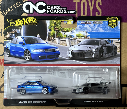 2024 Hot Wheels Premium Car Culture Audi S4 Quattro & Audi R8 LMS