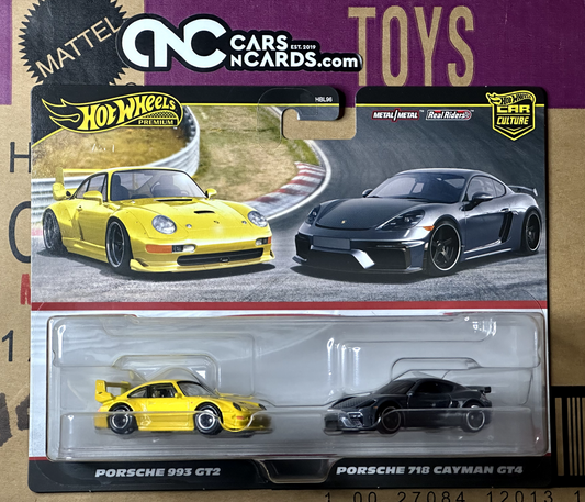 2024 Hot Wheels Premium Car Culture Porsche 993 GT2 & Porsche 718 Cayman GT4