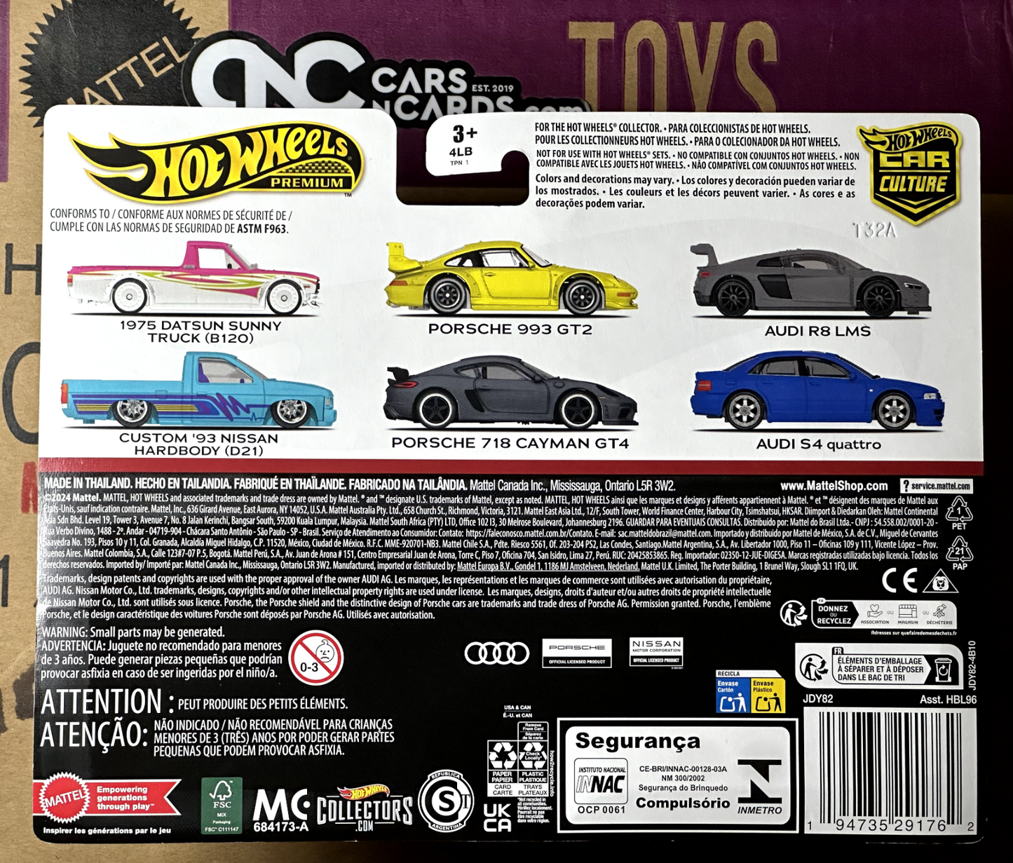 2024 Hot Wheels Premium Car Culture Audi S4 Quattro & Audi R8 LMS