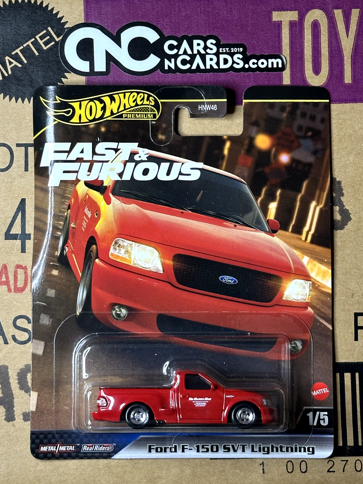 2024 Hot Wheels Fast & Furious Mix 4 #1/5 Ford F-150 SVT Lightning (Card Crease)