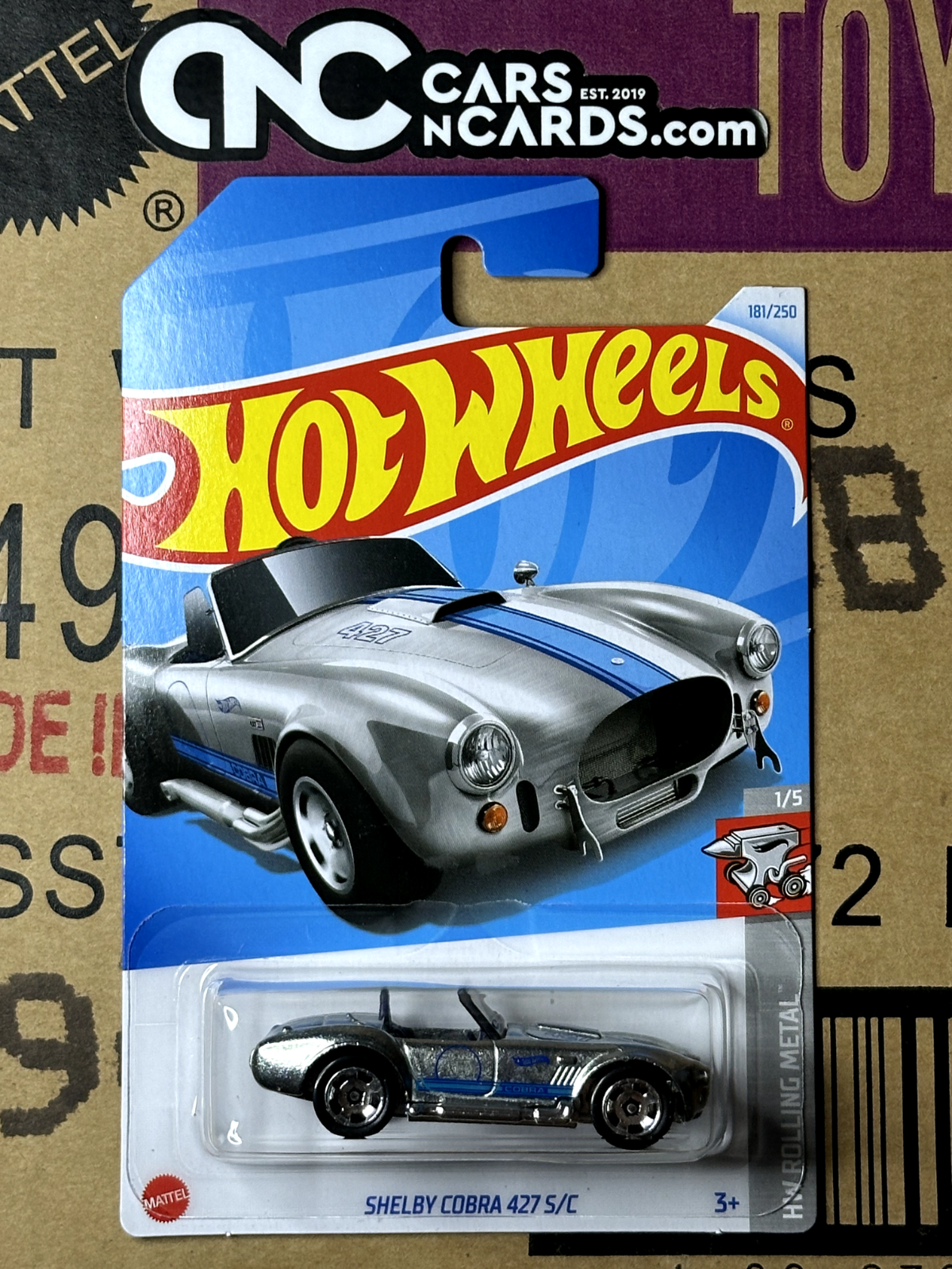 2024 Hot Wheels HW Rolling Metal 1/5 Shelby Cobra 427 S/C Zamac