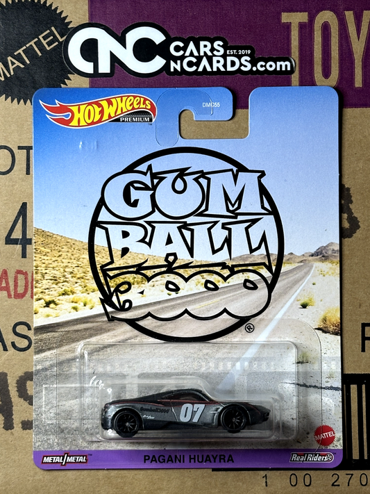 2018 Hot Wheels Premium Retro Entertainment Gum Ball 3000 Pagani Huayra