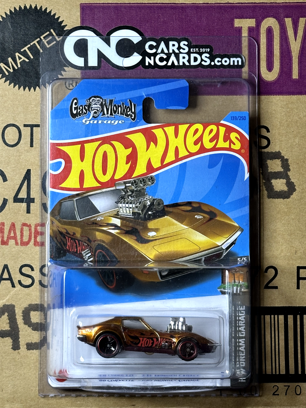 2023 Hot Wheels Super Treasure Hunt '68 Corvette Gas Monkey Garage W/Protector