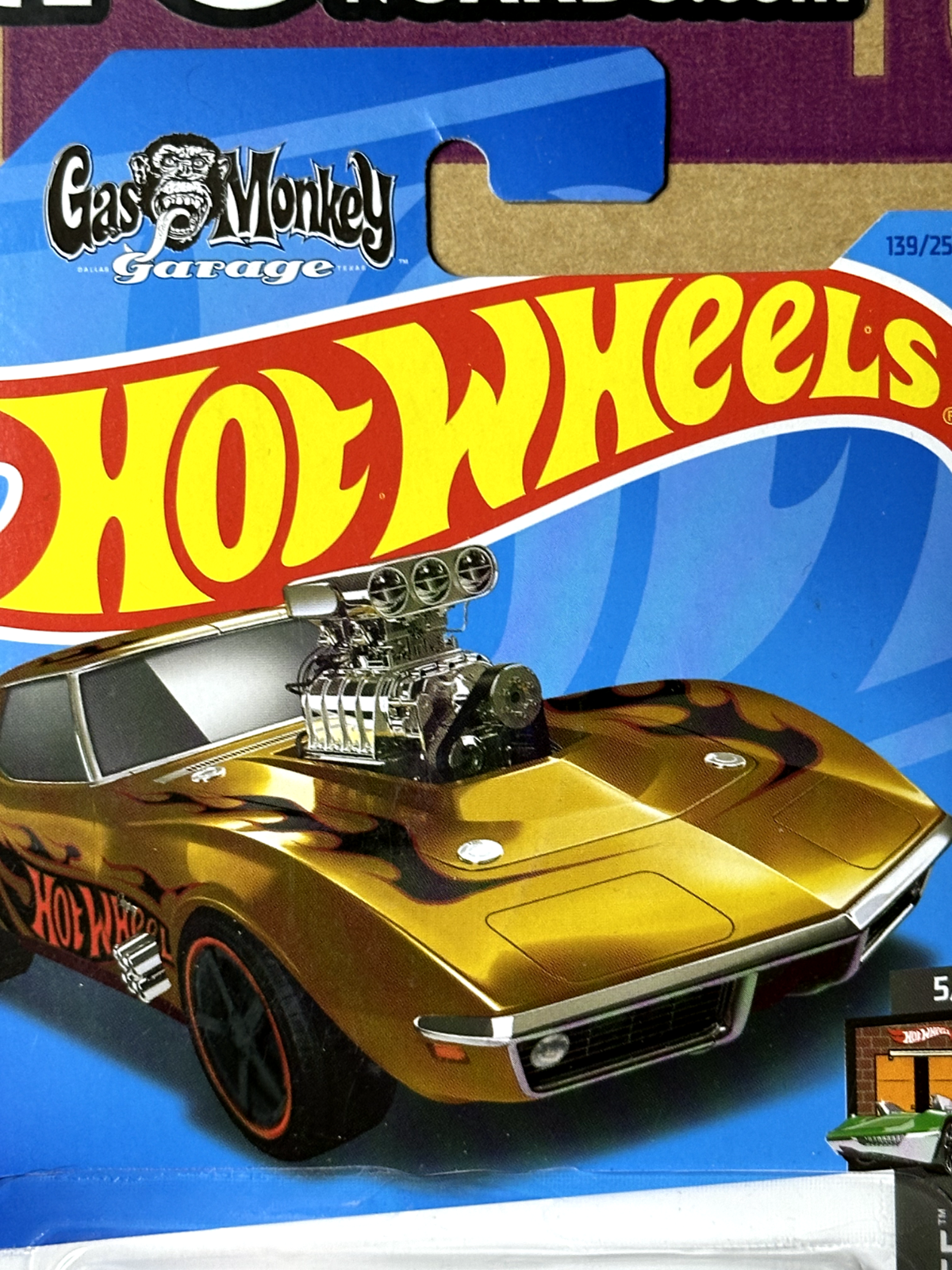 2023 Hot Wheels Super Treasure Hunt '68 Corvette Gas Monkey Garage W/Protector